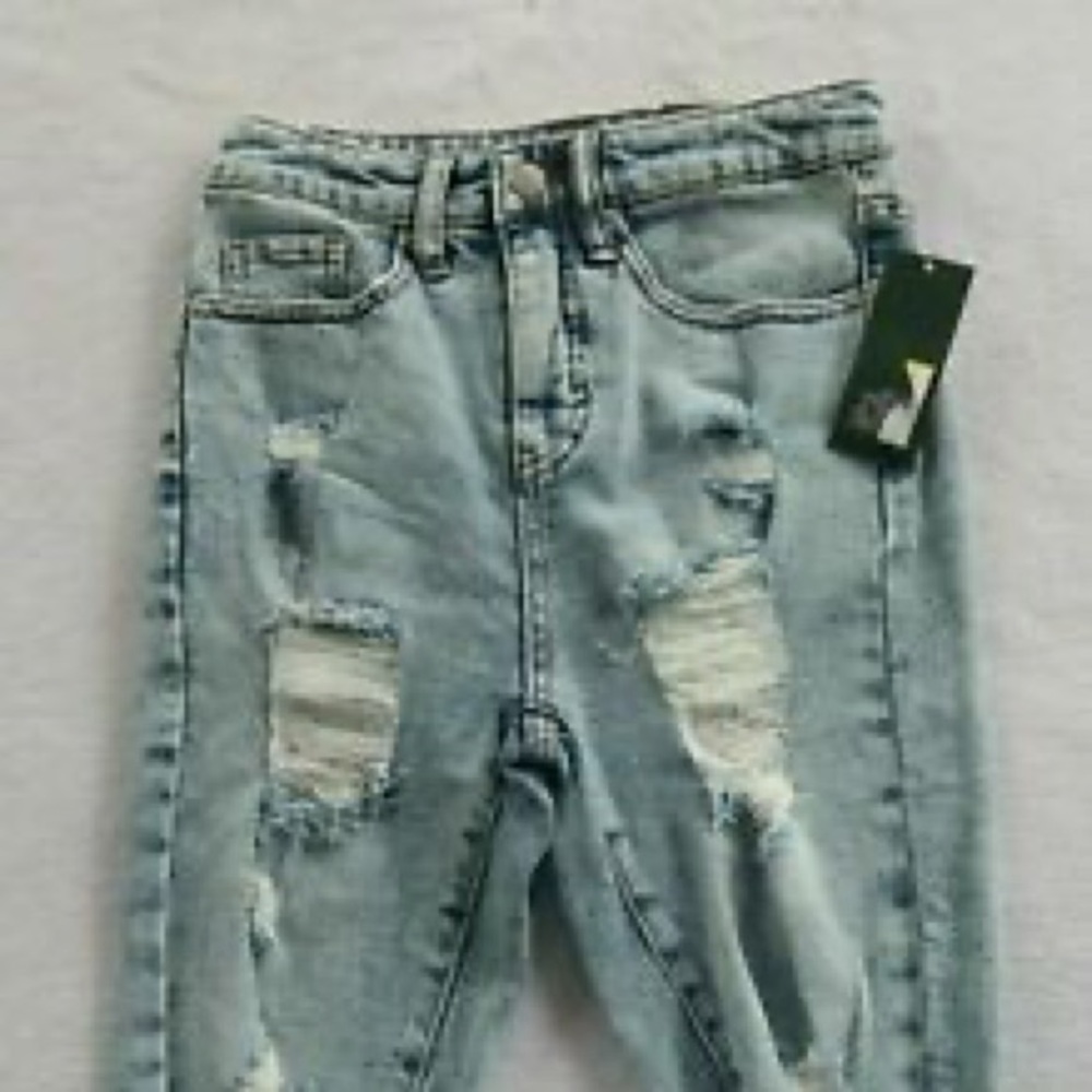 Long jean shorts